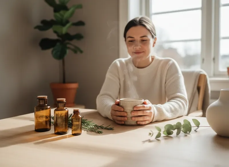 Holistic wellness lifestyle with natural remedies and morning calm